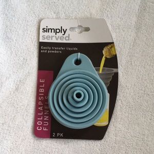 Simply Served Blue and Gray Funnels